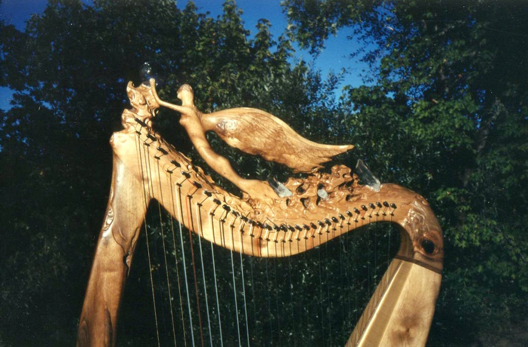 Angel of Light Harp : Custom Harp by Glenn Hill of Mountain Glen Harps